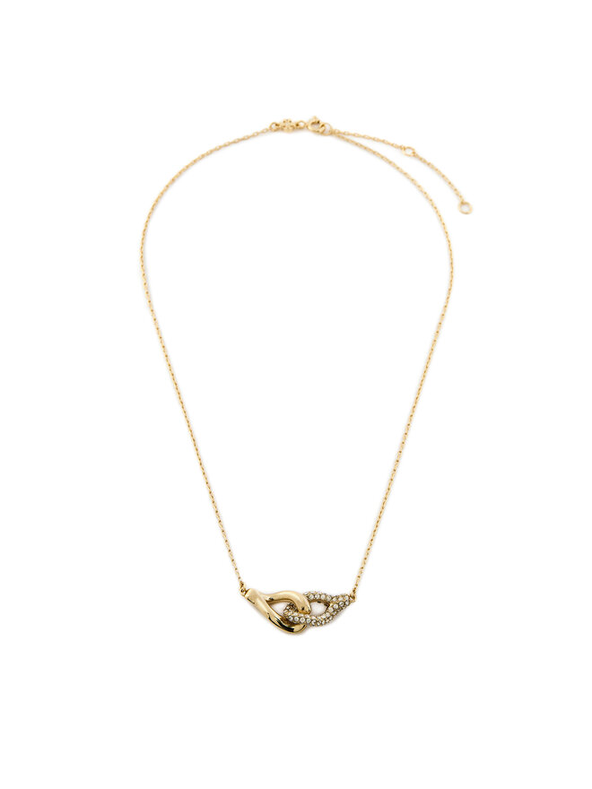 Tory Burch Гривна Tory Burch Interlocking Wishbone Bracelet 163709 Златист