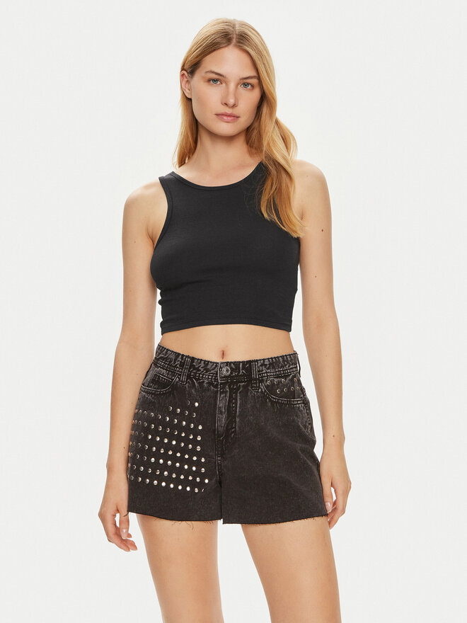 JDY JDY Τοπ Sofia 15275093 Μαύρο Cropped Fit