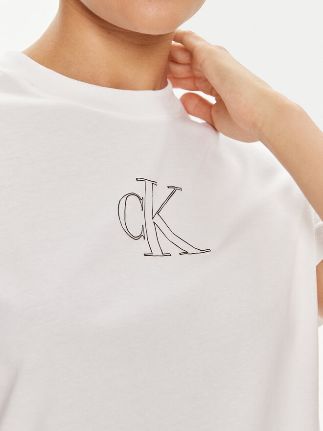 Calvin Klein Jeans Calvin Klein Jeans Camiseta Outlined J20J224791 Blanco Regular Fit