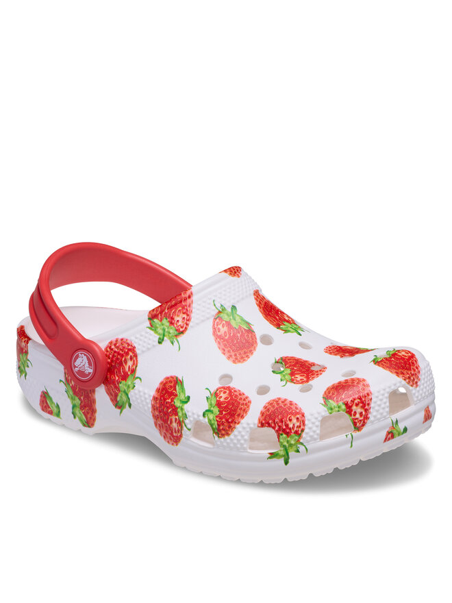 Crocs Шльопанці Crocs Kids’ Classic Fresh Fruits Clog 211020 Білий