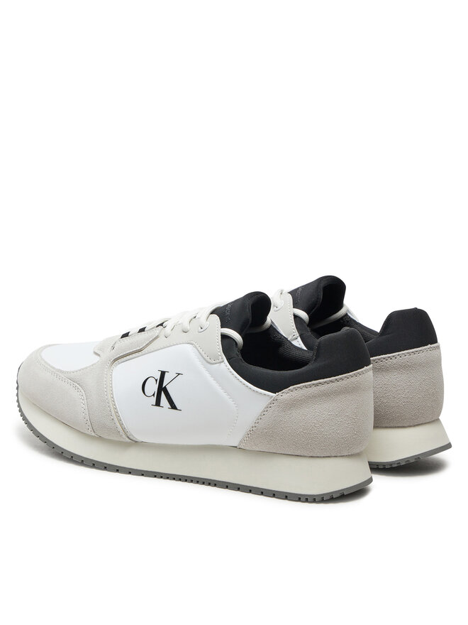 Calvin Klein Jeans Sneakersy Calvin Klein Jeans Retro Sock Runner Mg Wmm YM0YM01152 Biały
