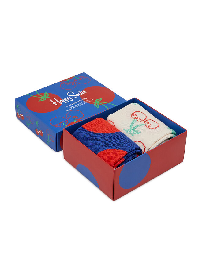 Happy Socks Sada 2 párů dámských nízkých ponožek Happy Socks XCHE02-6300 6300