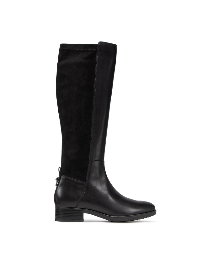 Geox Kozačky Geox D Felicity D D16G1D 043JZ C9999 Černá
