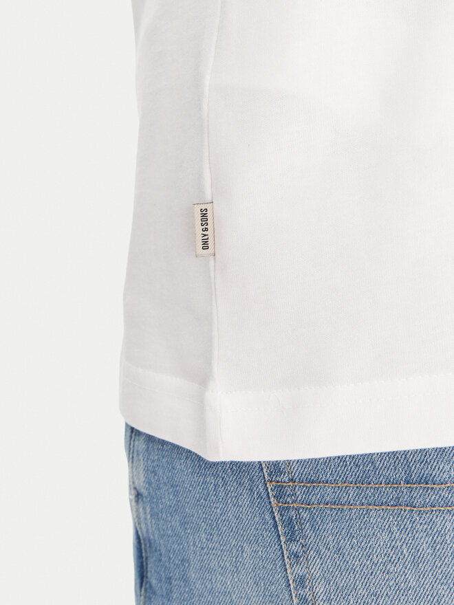 Only & Sons Only & Sons Camiseta Spritz 22034398 Blanco Relaxed Fit