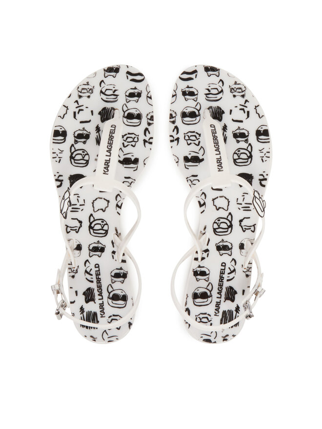 KARL LAGERFELD Σανδάλια KARL LAGERFELD Jelly KL80002G Λευκό