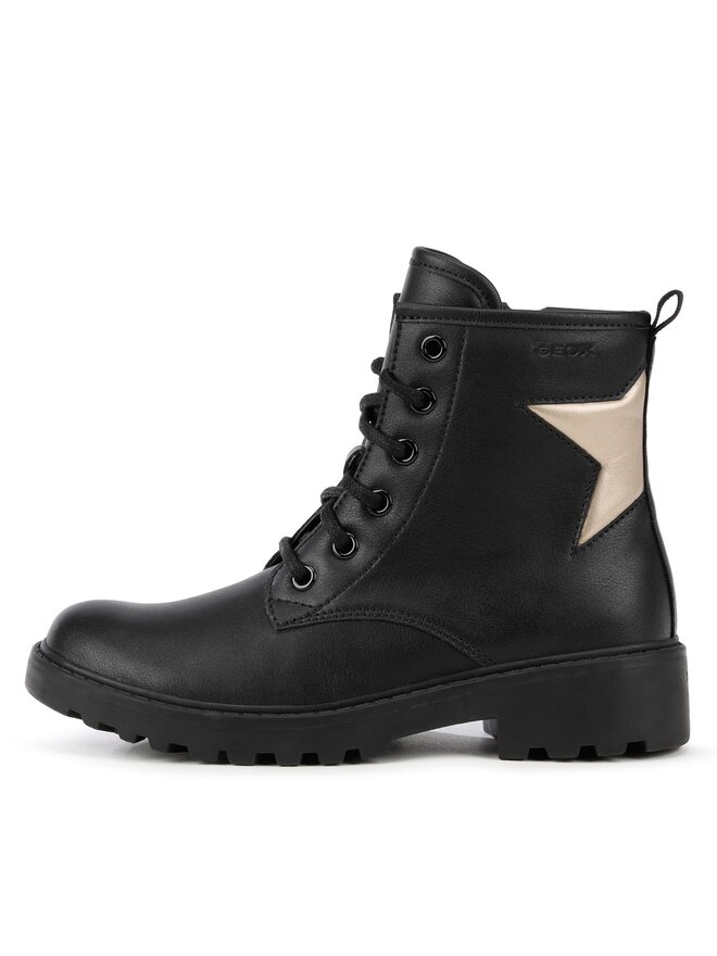 Geox Pohodni čevlji Geox J Casey Girl J9420G 054AJ C0531 S Črna