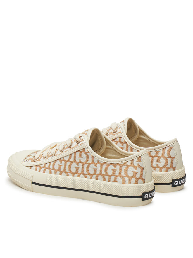 Guess Trampki Guess FLPCAR FAL12 Beżowy