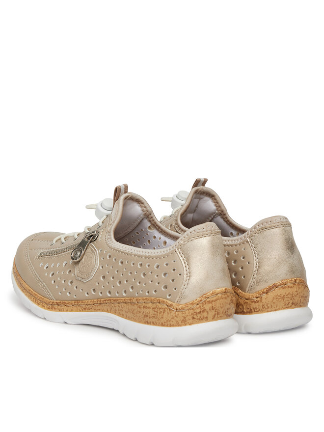 Rieker Sneakersy Rieker N42P6-62 Beżowy