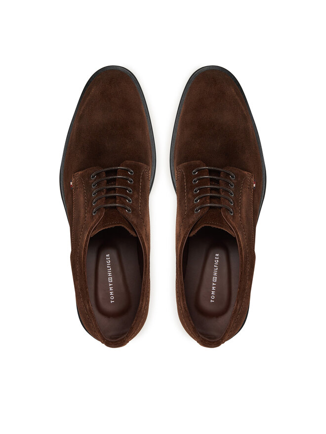 Tommy Hilfiger Cipele Tommy Hilfiger Corporate Derby FM0FM05582 Smeđa