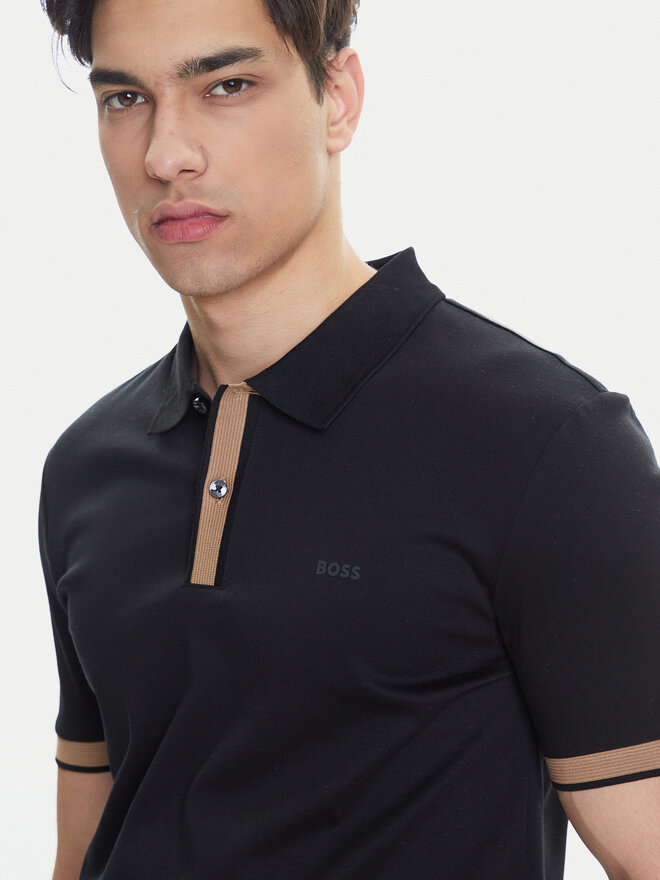 BOSS BOSS Polo H-Phillipson 200 50543865 Negro Slim Fit