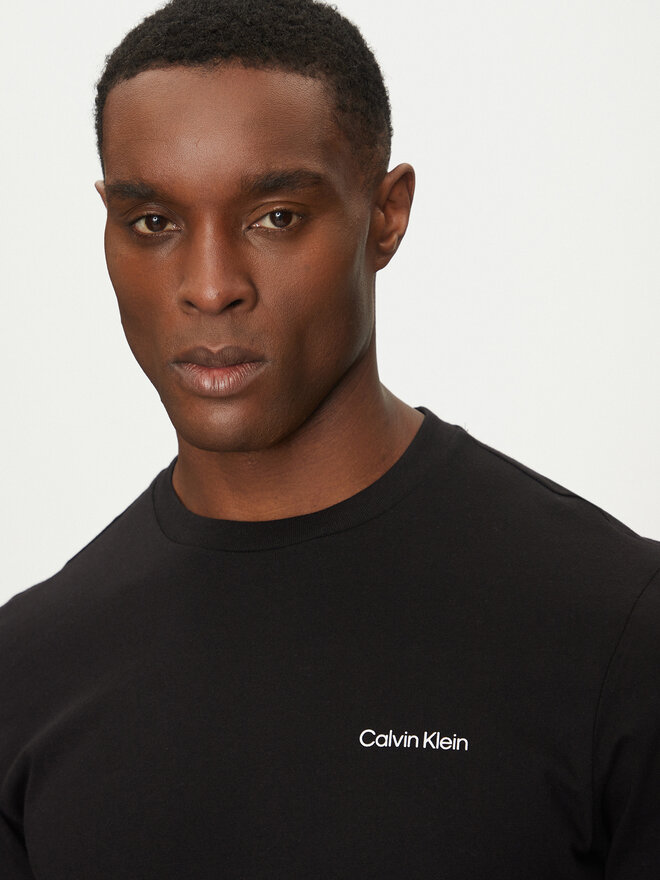 Calvin Klein Calvin Klein Camiseta Linear Box Logo K10K114152 Negro Regular Fit