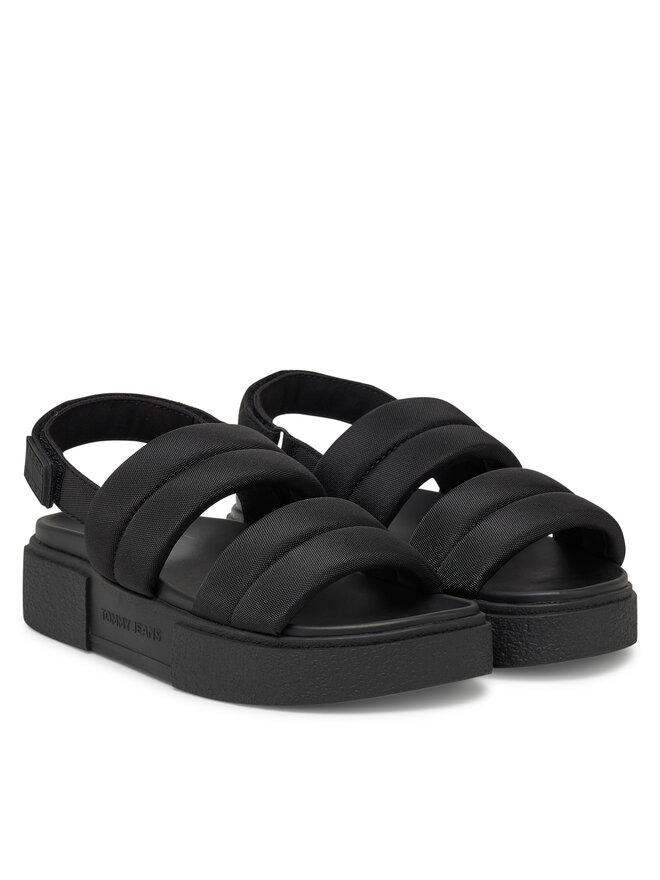 Tommy Jeans Sandalen Tommy Jeans Tjw Flatform Sandal EN0EN02802 Schwarz