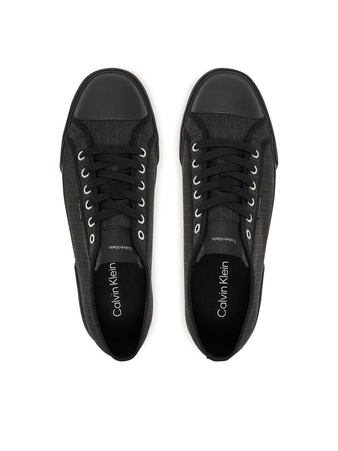 Calvin Klein Sneakers aus Stoff Calvin Klein Vulc Laceup Cv Aop HM0HM02122 Schwarz