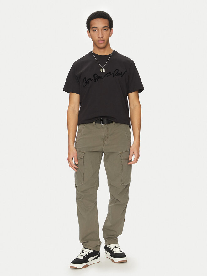 G-Star Raw G-Star Raw Camiseta Floock G-Script D25148-C784 Negro Regular Fit