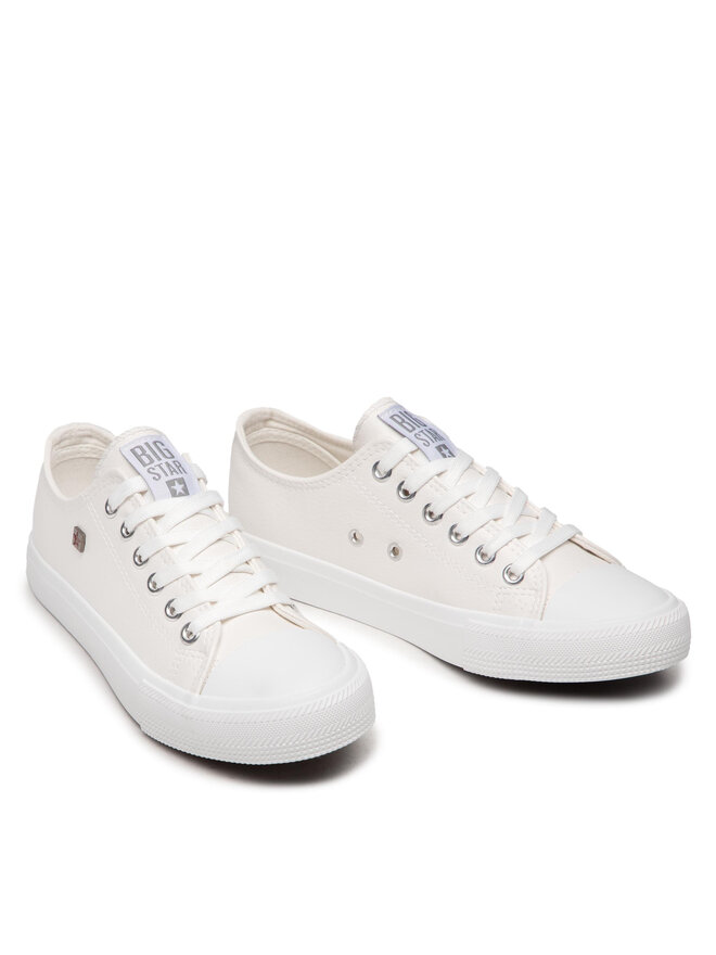 Big Star Shoes Plátěnky Big Star Shoes V274869 Bílá