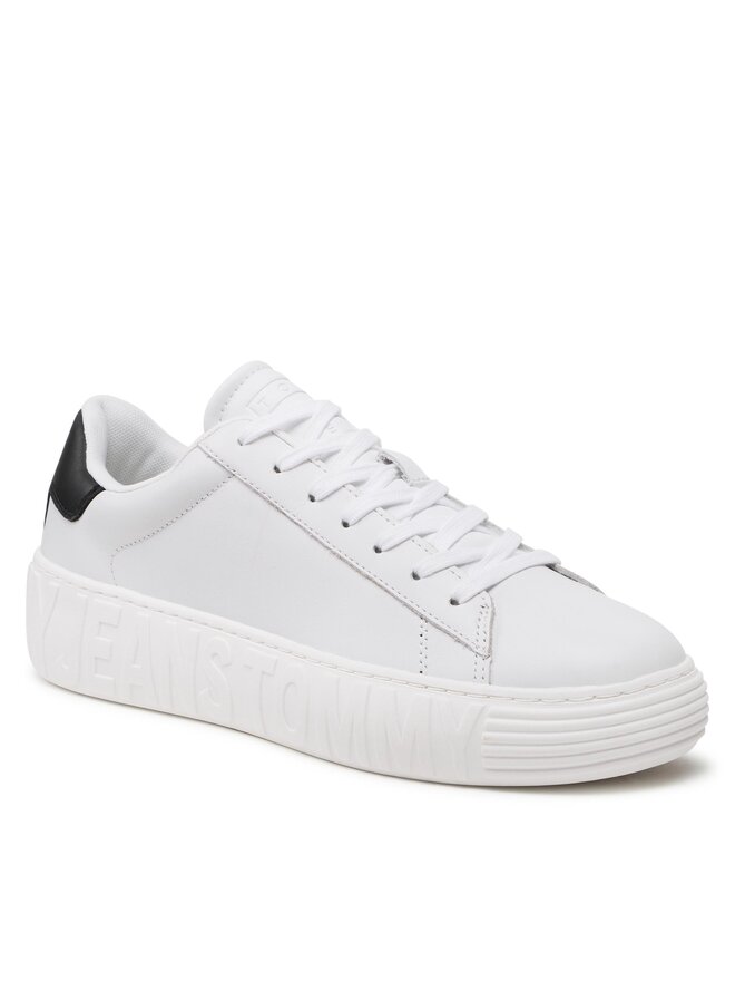 Tommy Jeans Sneakers Tommy Jeans Leather Outsole EM0EM01159 Alb