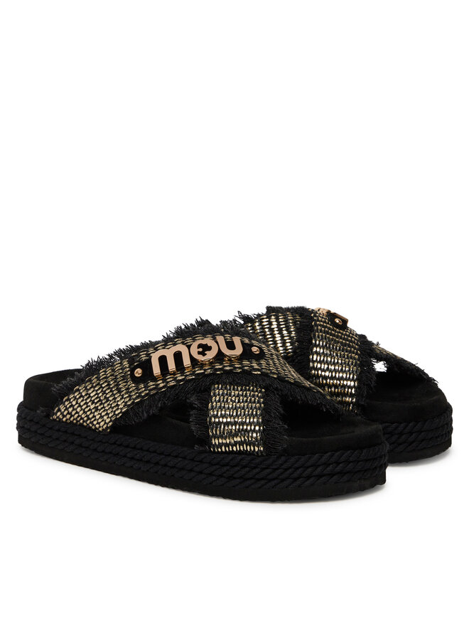 Mou Papucs Mou Criss-cross MU.SW451009K Fekete