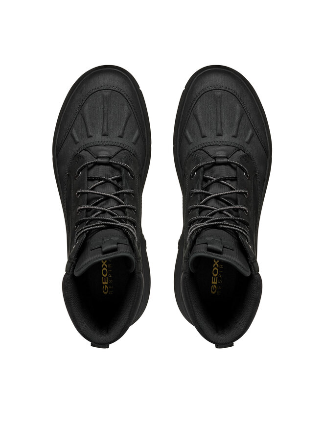 Geox Kozačky Geox U Nebula + Grip B Ab U46HFC 0FFBC C9999 Černá