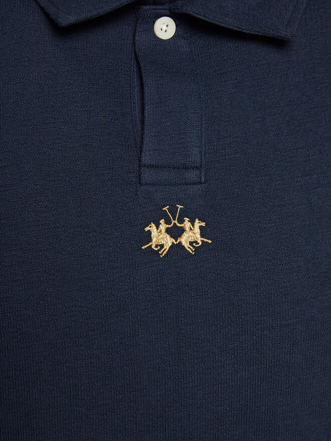 La Martina La Martina Polo marškinėliai YMP020 JS392 Tamsiai mėlyna Regular Fit