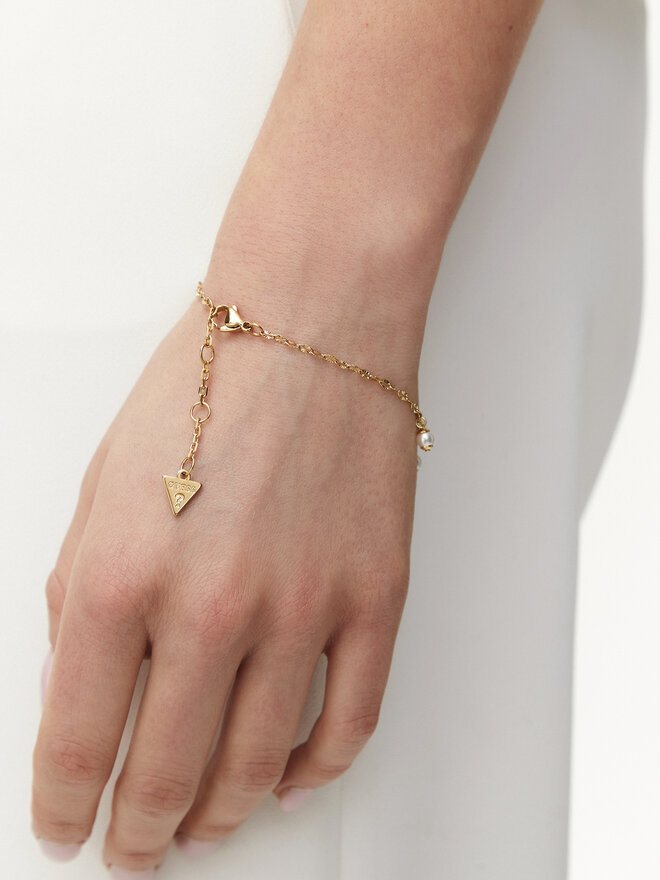 Guess Náramek Guess JUBB05 134JW Zlatá
