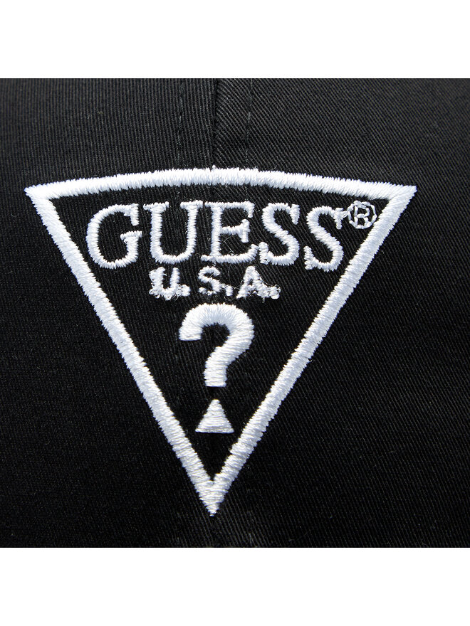 Guess Шапка с козирка Guess Logo H3GZ01 WO08O Черен