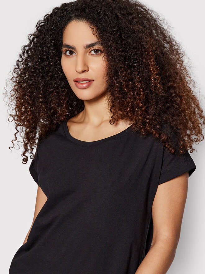 Vila Vila Camiseta Dreamers 14083083 Negro Boxy Fit