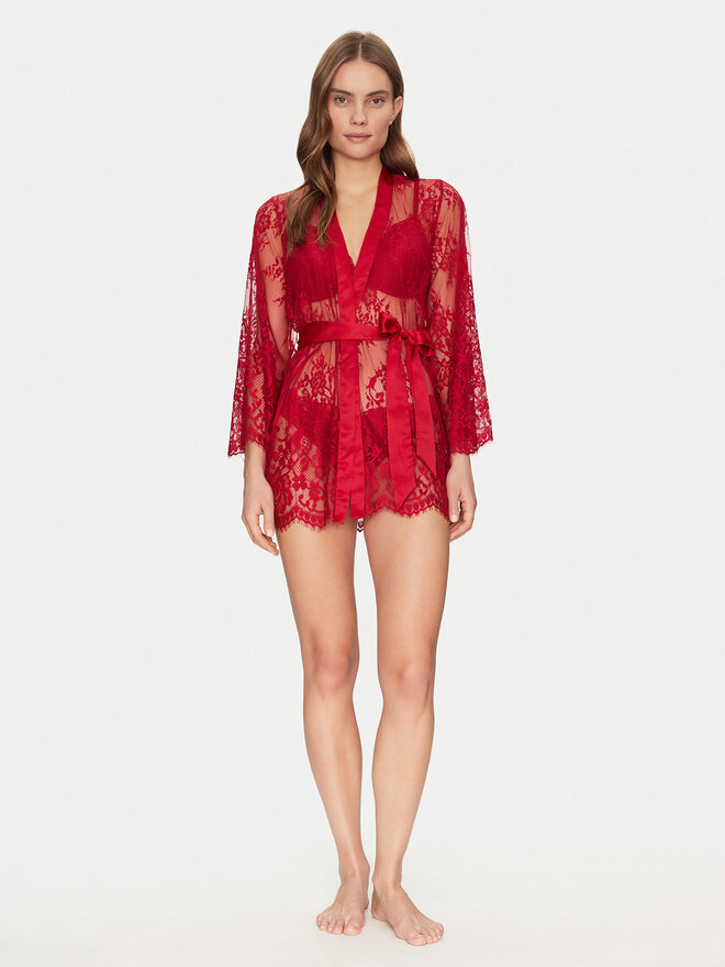 Hunkemöller Hunkemöller Bademantel Isabelle 300603 Rot