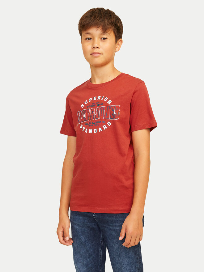 Jack&Jones Junior Jack&Jones Junior Póló Logo 12258877 Piros Regular Fit