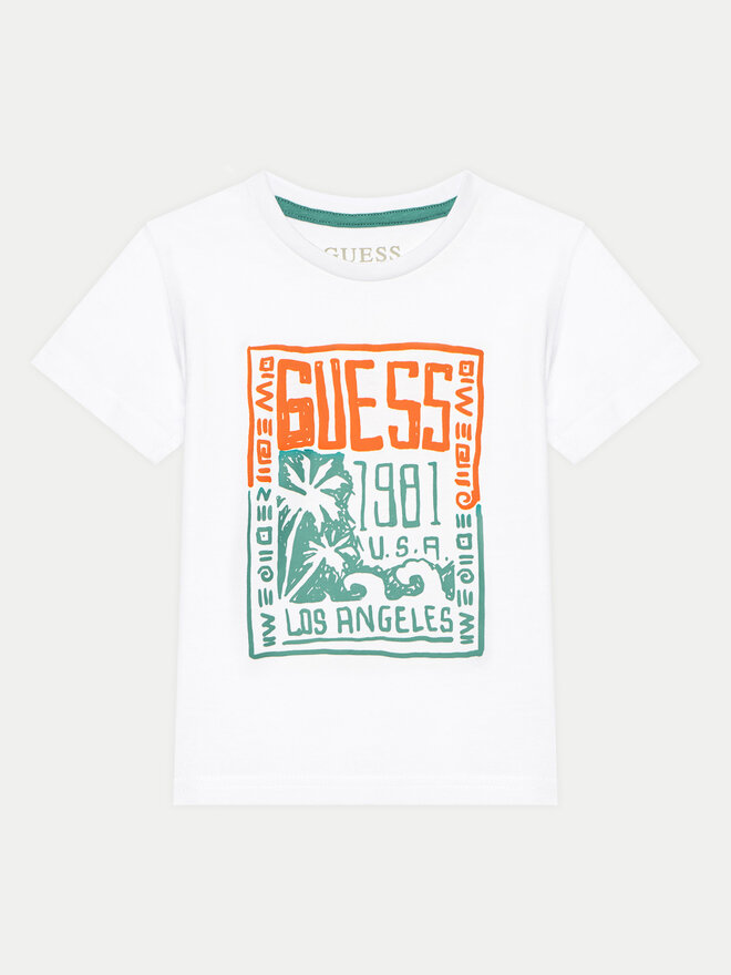 Guess Guess Camiseta N5GI16 K8HM4 Blanco Regular Fit