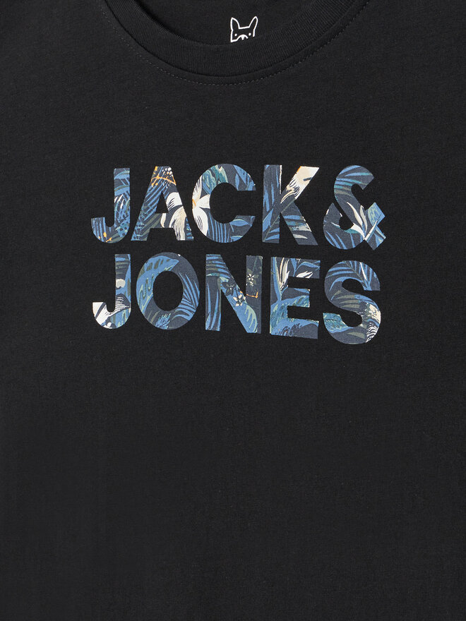 Jack&Jones Junior Jack&Jones Junior Póló 12268854 Fekete Regular Fit