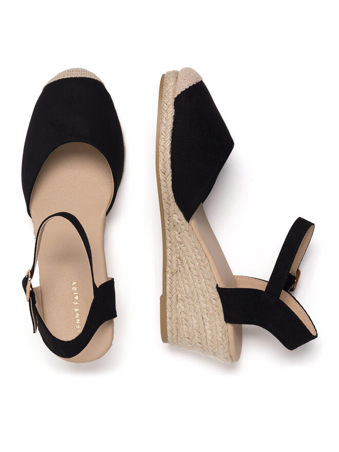 Jenny Fairy Espadrilles Jenny Fairy WYL2610-2 Schwarz