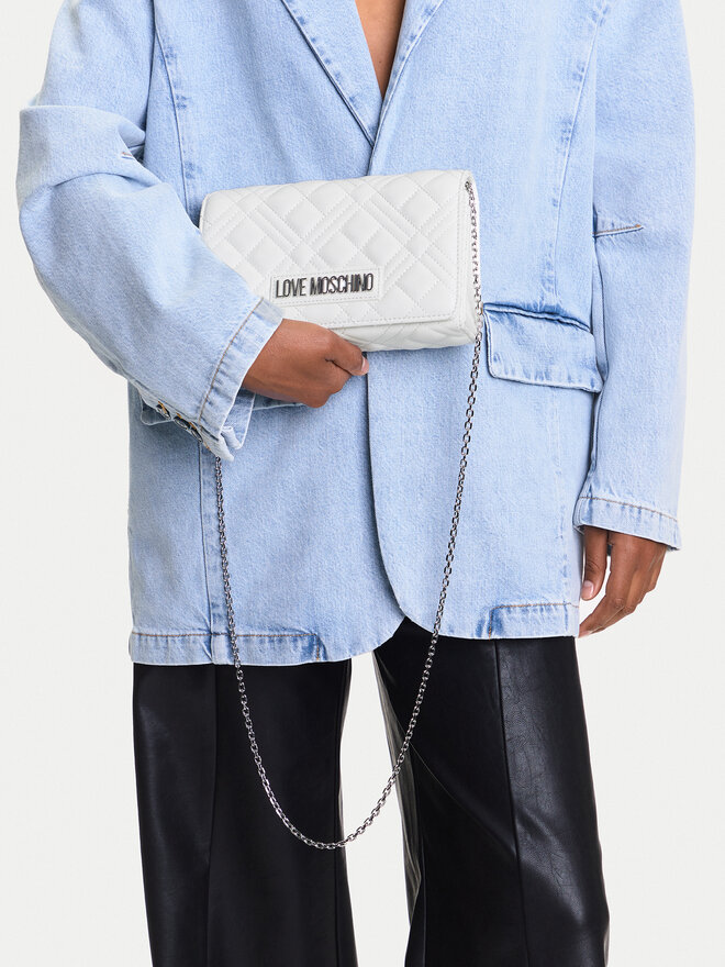 LOVE MOSCHINO Τσάντα LOVE MOSCHINO JC4248PP0MLA0100 Λευκό
