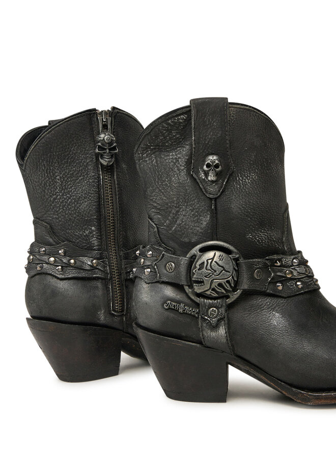 NEW ROCK Stivali texani NEW ROCK M-WSTM005-S1 Nero