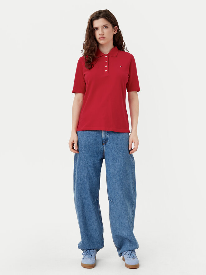 Tommy Hilfiger Tommy Hilfiger Поло 1985 WW0WW43224 Червоний Regular Fit
