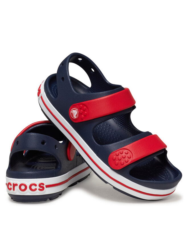 Crocs Sandały Crocs Crocband Cruiser Sandal Kids 209423 Granatowy
