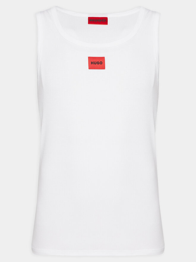 HUGO Hugo Tank top Edge 50515657 Λευκό Regular Fit