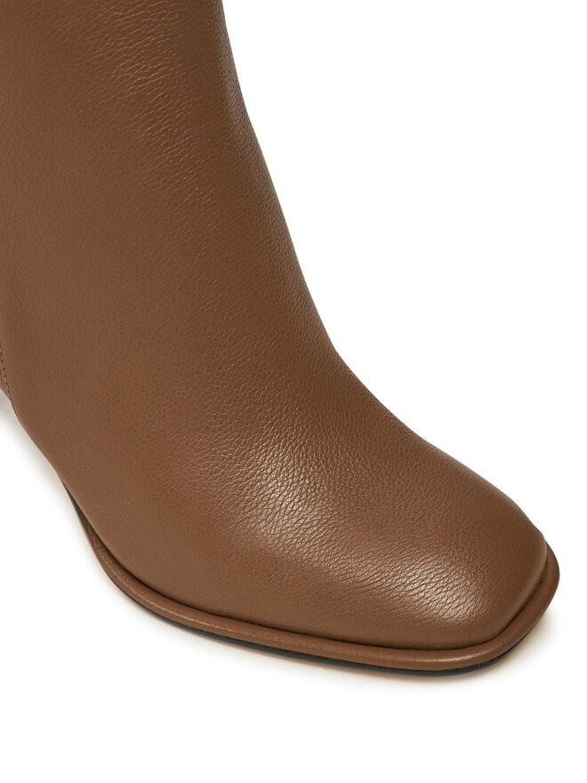 MICHAEL Michael Kors Botki MICHAEL Michael Kors Kelsea Leather Boot 40F4KLHE5L Brązowy