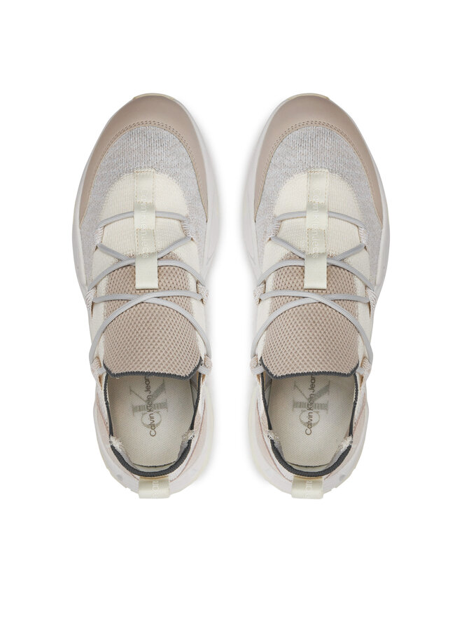 Calvin Klein Jeans Sneakers Calvin Klein Jeans Chunky Vibram Sock Mix Mg Uc YM0YM00962 Écru