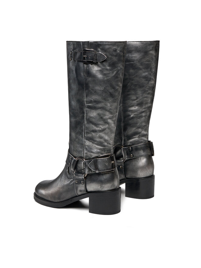 Bronx Kozaki Bronx High boots 14291-M Czarny