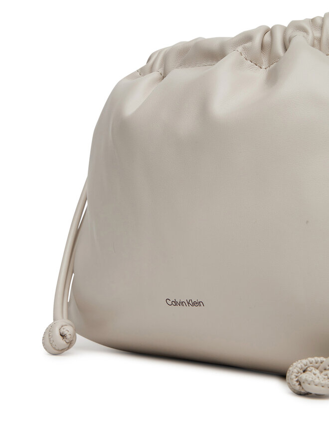 Calvin Klein Jeans Ročna torba Calvin Klein Jeans Drawstring Crossbody26 LV04K3060G Bela