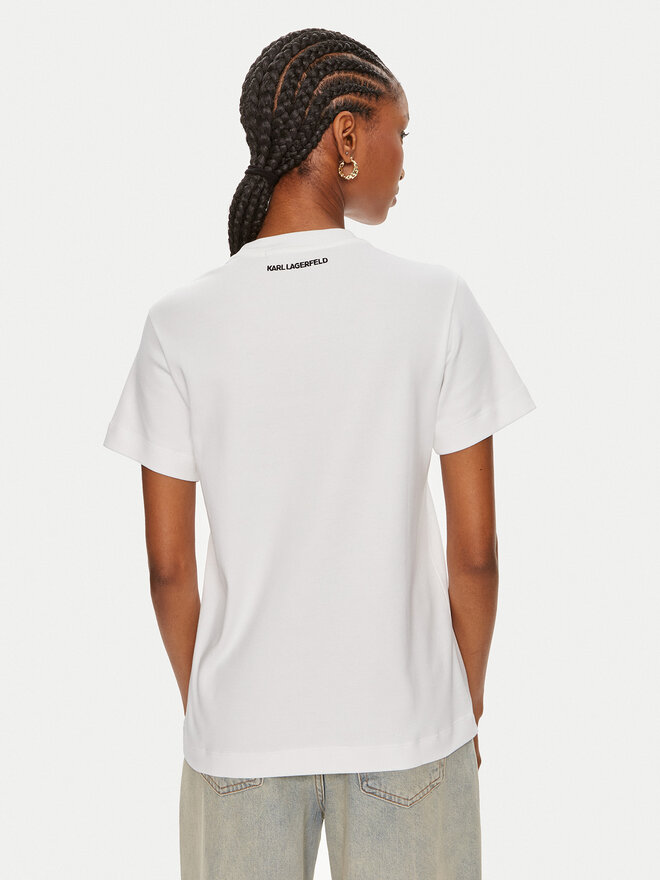 KARL LAGERFELD KARL LAGERFELD Camiseta 245W1713 Blanco Regular Fit