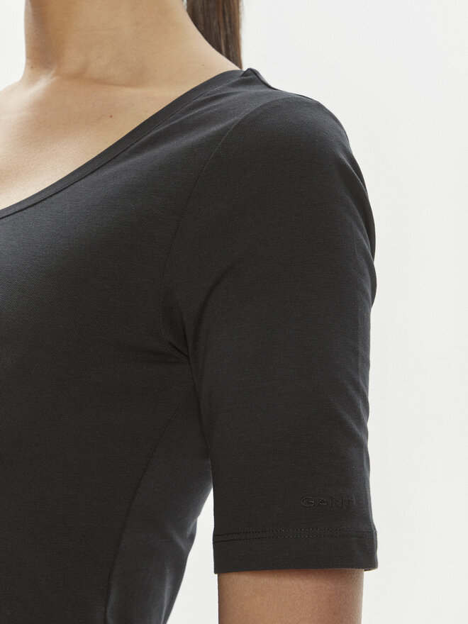 Gant Gant T-Shirt 4203491 Μαύρο Slim Fit