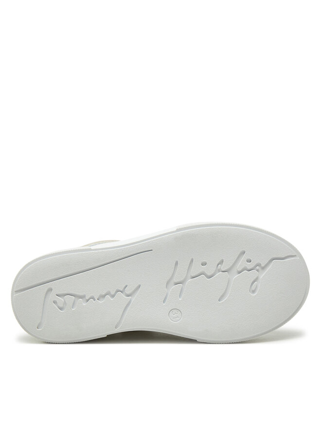 Tommy Hilfiger Sneakersy Tommy Hilfiger Low Cut Lace-Up Sneaker T3A9-33743-1355 M Biały