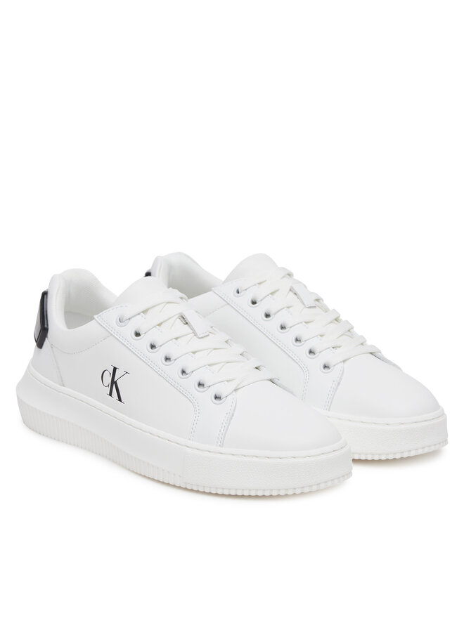 Calvin Klein Jeans Sportcipők Calvin Klein Jeans Chunky Cupsole Ru Patch Lth Wn YW0YW01846 Fehér
