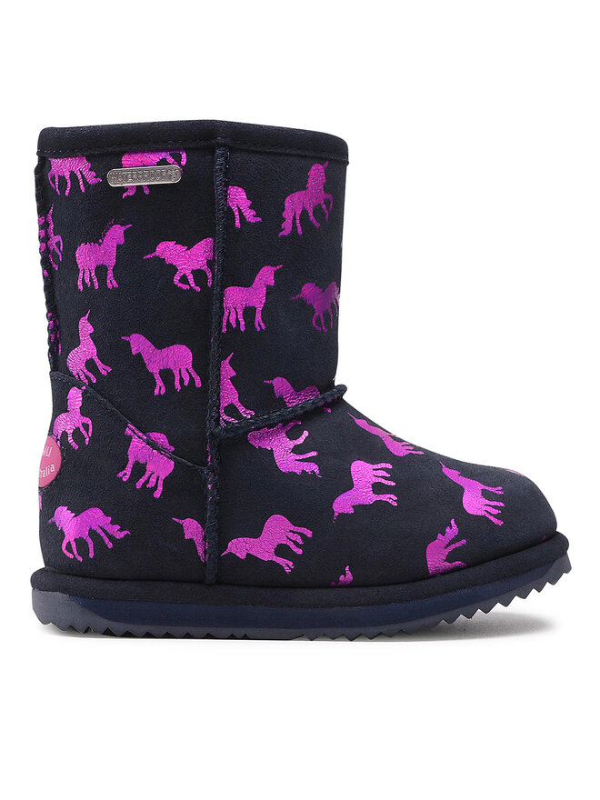 EMU Australia Schneeschuhe EMU Australia Rainbow Unicorn Brumby K12373 Schwarz