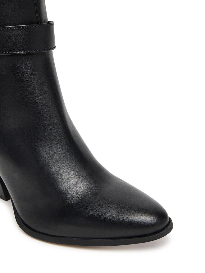 Tommy Hilfiger Ботуши Tommy Hilfiger T-Strap Pointy FW0FW08982 Черен