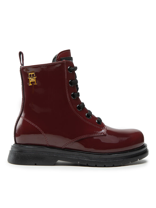 Tommy Hilfiger Botine Tommy Hilfiger Lace-Up Bootie T4A5-32412-0775 M Vișiniu