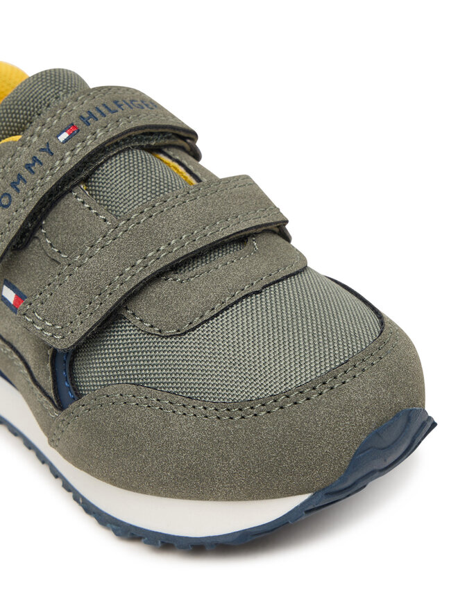 Tommy Hilfiger Sneakers Tommy Hilfiger Low Cut Velcro Sneaker T1X9-35253-1960 M Grün