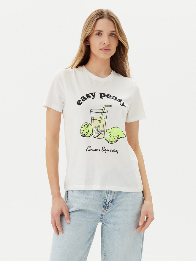 ONLY ONLY Camiseta Kita 15349150 Blanco Regular Fit