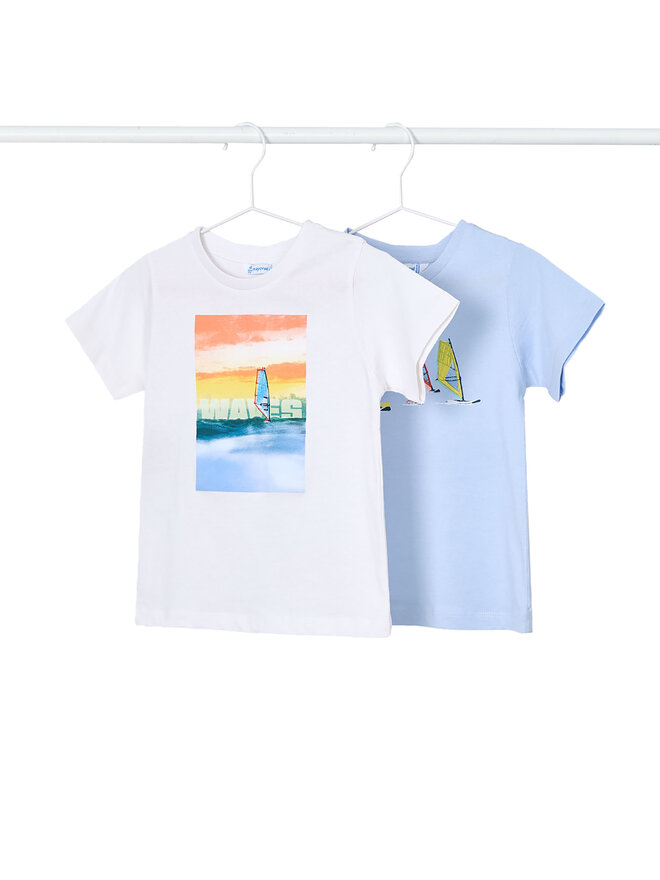 Mayoral Mayoral Σετ 2 T-Shirts 3049 Έγχρωμο Regular Fit